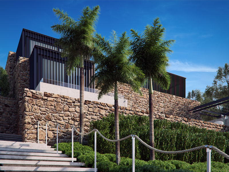 Local Rock House Arquitectural Rendering